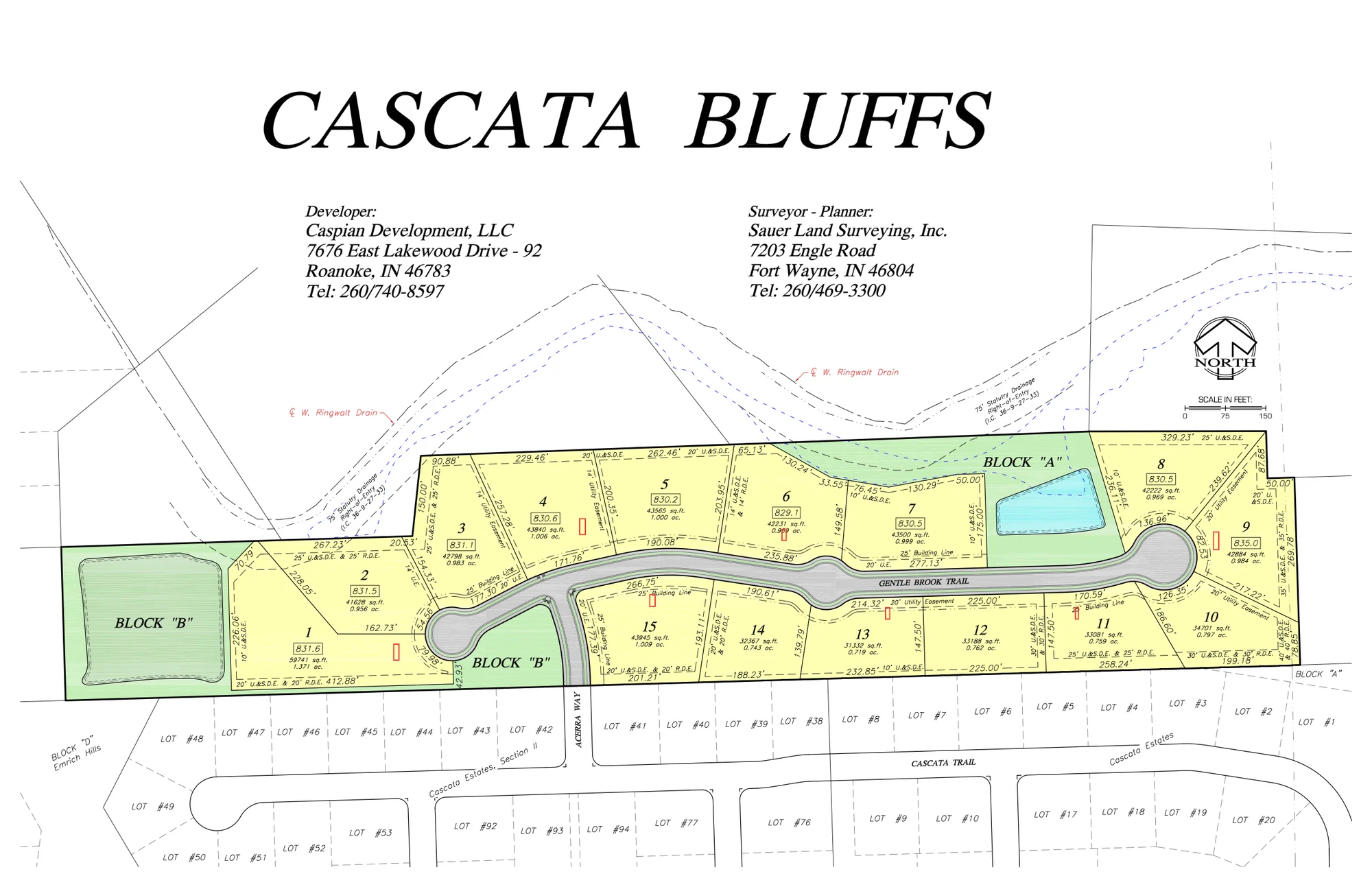 Cascata Bluffs plat overview